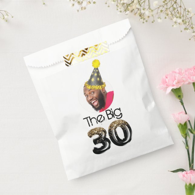 Sachets En Papier 30e anniversaire Photo simple drôle (Scellé)