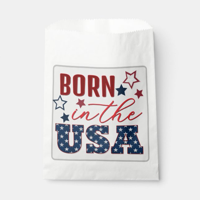 Sachets En Papier 4 juillet Fête MADE aux USA (Devant)