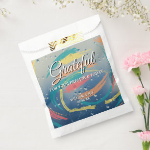 Sachets En Papier Abstraite goutte de pluie brosse gracieuse