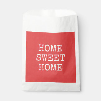 Sachets En Papier Accueil doux texte maison orange minima design