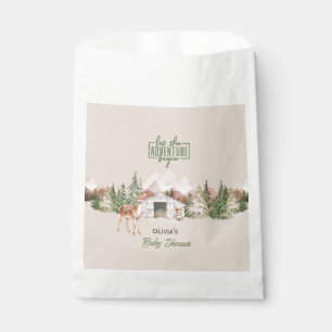 Sachets En Papier Adventure Await Sage Green Mountain Baby shower