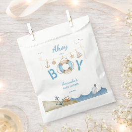 Sachets En Papier Ahoy nautique C'est un Baby shower garçon