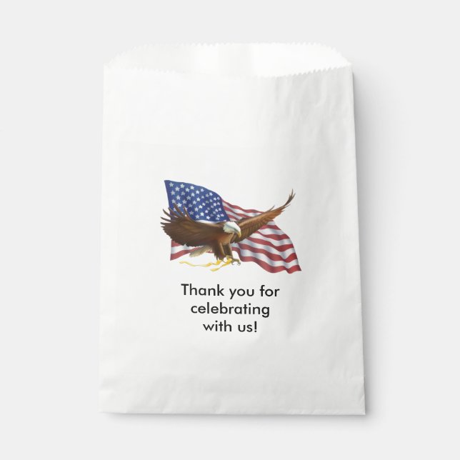 Sachets En Papier Aigle à tête blanche américaine (Devant)