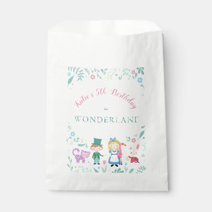 Sachets En Papier Alice au pays des merveilles fête d'anniversaire