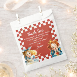 Sachets En Papier Alice in ONEderland 1st Birthday Thank You