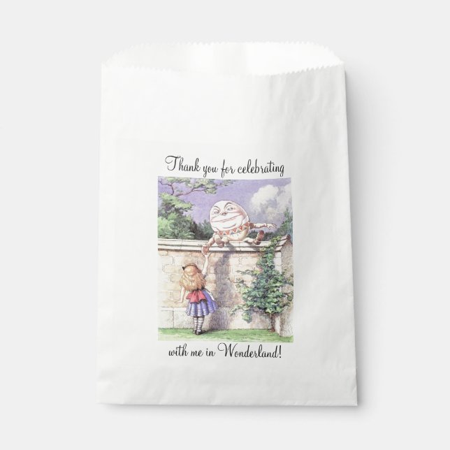 Sachets En Papier Alice rencontre Humpty Dumpty (Devant)