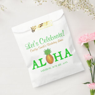 Sachets En Papier ALOHA Bonjour Tropical Hawaii Hawaii ananas Hawaii