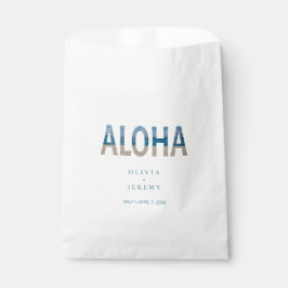 Sachets En Papier Aloha Hawaii Beach Destination Tropicale Mariage