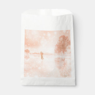 Sachets En Papier Amateurs sur un étang gelé