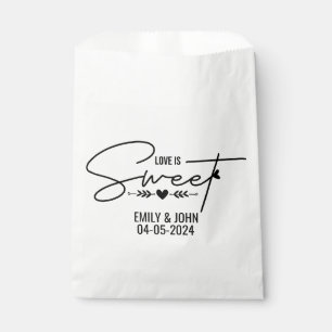 Sachets En Papier Amour Élégant Est Douce Calligraphie De Coeur De M