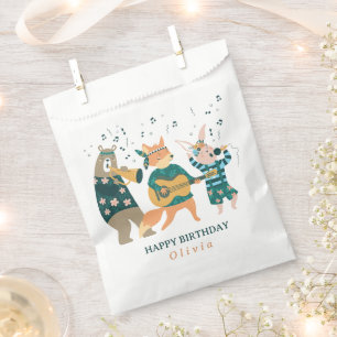 Sachets En Papier Animaux mignons Bande Anniversaire
