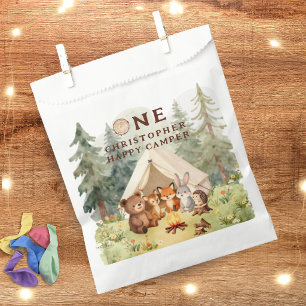 Sachets En Papier Anniversaire 1 an Watercolor Happy Camper