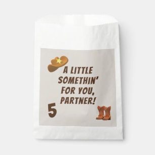 Sachets En Papier Anniversaire de Cowboy