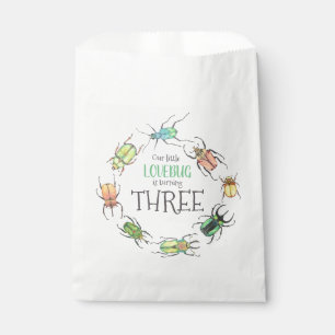Sachets En Papier Anniversaire de enfant Love Bugs Beetles