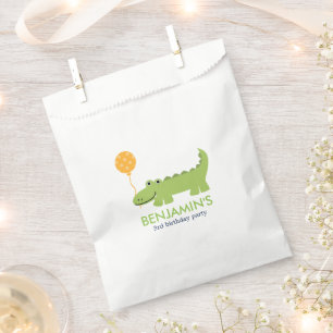 Sachets En Papier Anniversaire de l'Alligator mignon
