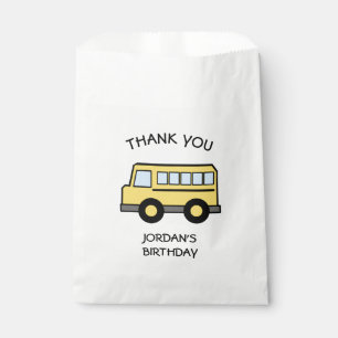 Sachets En Papier Anniversaire de l'autobus scolaire