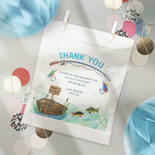 Sachets En Papier Anniversaire de l'o-poisson à thème de la pêche