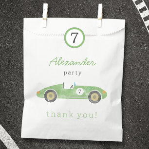 Sachets En Papier anniversaire de voiture de course vintage