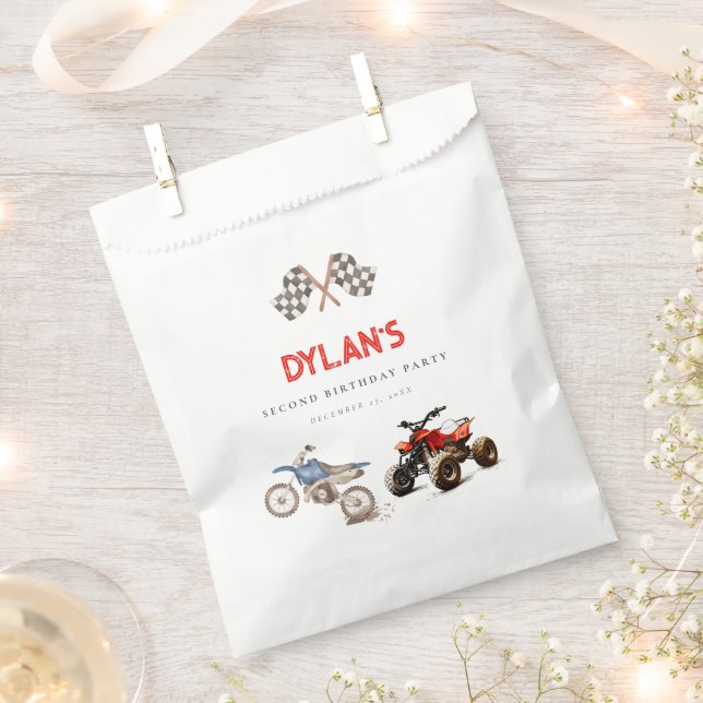 Sachets En Papier Anniversaire des Vélos mignons (Coupé)
