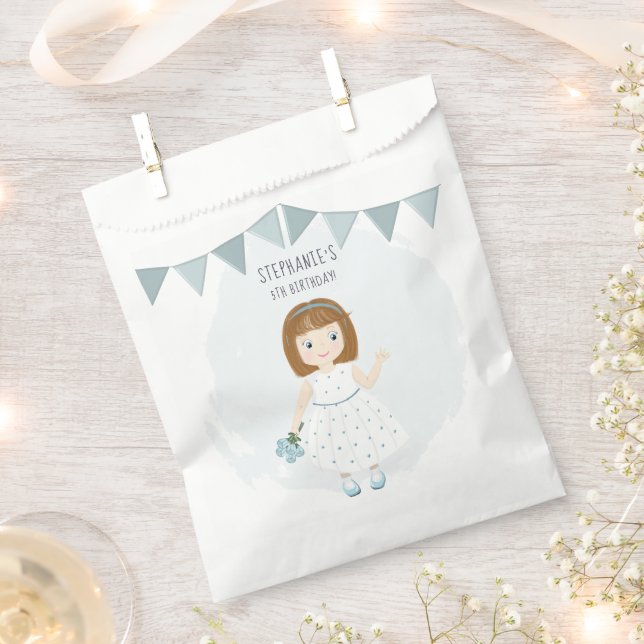 Sachets En Papier Anniversaire du petit Fleur sauvage (Coupé)