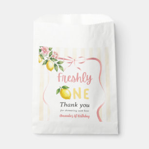 Sachets En Papier Anniversaire Premier Rose Jaune Citron Frais