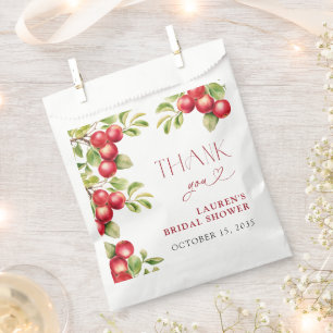 Sachets En Papier Appley moderne jamais après Merci de douche Apple