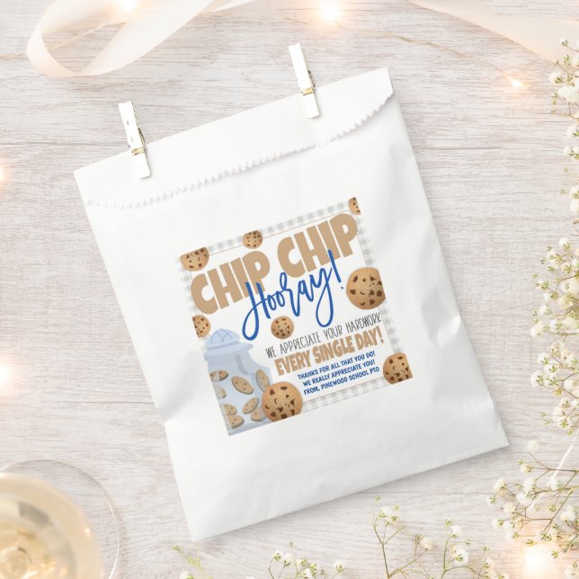 Sachets En Papier Appréciation Cookie Treat Bags (Coupé)