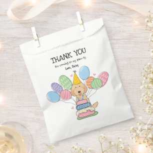 Sachets En Papier Apricot Labradoodle Anniversaire Fête Favoriser Sa