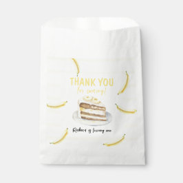 Sachets En Papier Aquarelle Banana Cake Merci d'anniversaire
