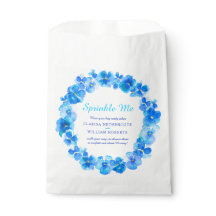 Aquarelle bleu pansy mariage spinkme confetti
