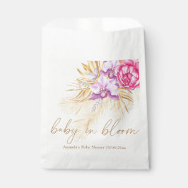 Sachets En Papier Aquarelle boho pampas herbe - Baby shower