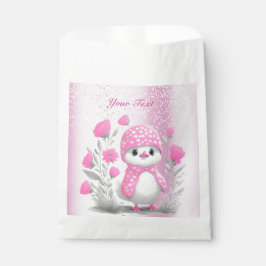 Sachets En Papier Aquarelle Canard rose floral Faveur sac