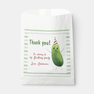 Sachets En Papier Aquarelle Concombre Big Dill Anniversaire Merci