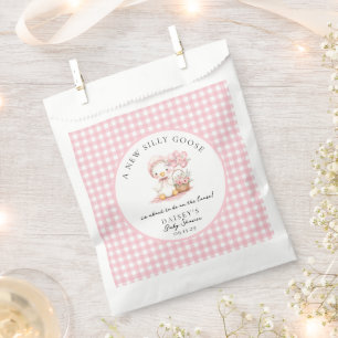 Sachets En Papier Aquarelle d'oie soie fille Baby shower Favoriser l