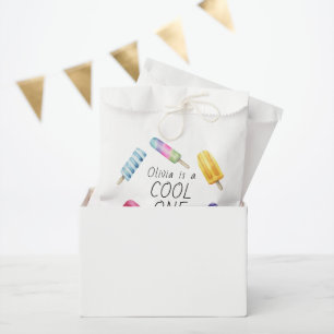 Sachets En Papier Aquarelle Été Popsicle Crème de glace Anniversaire