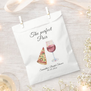 Sachets En Papier Aquarelle Fête des mariées de paire parfaite