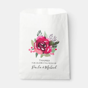 Sachets En Papier Aquarelle Florale