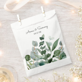 Sachets En Papier Aquarelle Mariage de feuillage Floral