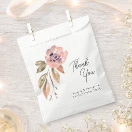 Sachets En Papier Aquarelle Mauve Romantique Rose