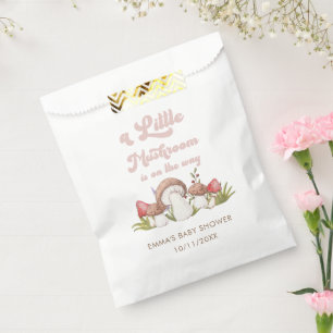 Sachets En Papier Aquarelle moderne Champignons Baby shower Favorise