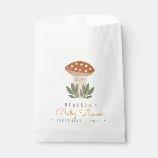 Sachets En Papier Aquarelle Petit champignon Favoriser Sac (Devant)