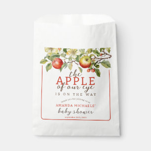 Sachets En Papier Aquarelle Pomme de notre oeil Chute bébé Douche