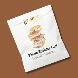 Sachets En Papier Aquarelle Réaliste S'mores 6e anniversaire