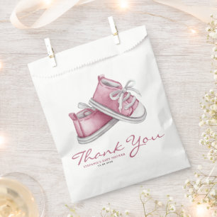 Sachets En Papier Aquarelle rose Baby shower de bébés bonbons