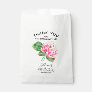 Sachets En Papier Aquarelle rose Hydrangea Floral