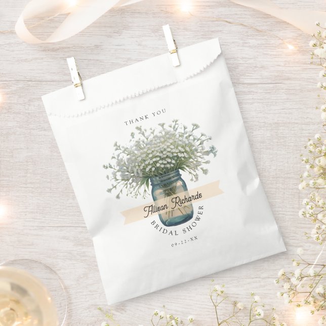 Sachets En Papier Aquarelle rustique Fête des mariées respiratoire d (Coupé)