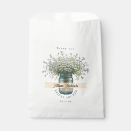 Sachets En Papier Aquarelle rustique Fête des mariées respiratoire d