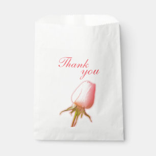 Sachets En Papier Aquarelle simple rose rose buste de mariage sac de