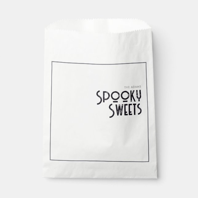 Sachets En Papier Araignée douce éffrayante (Devant)