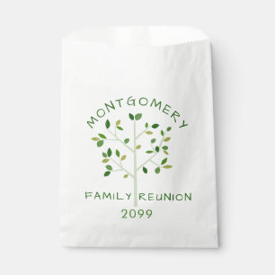 Sachets En Papier Arbre familial moderne Retrouvailles Personnalisé